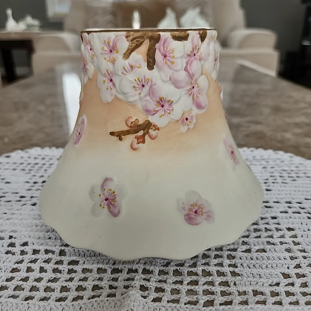 Yankee Candle Cherry Blossom Ceramic Jar Topper Shade, 4 1/2